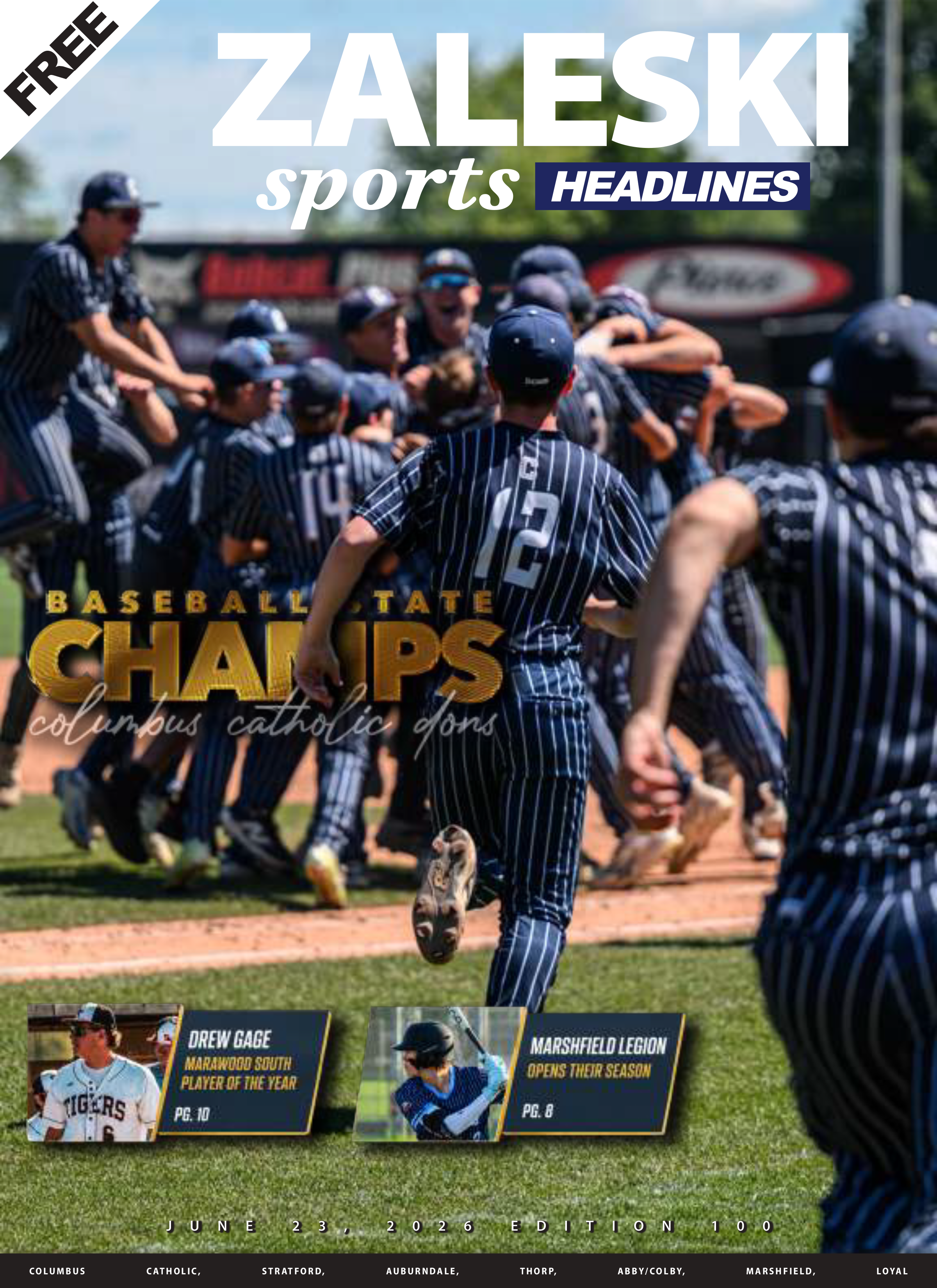 Zaleski Sports Headlines cover