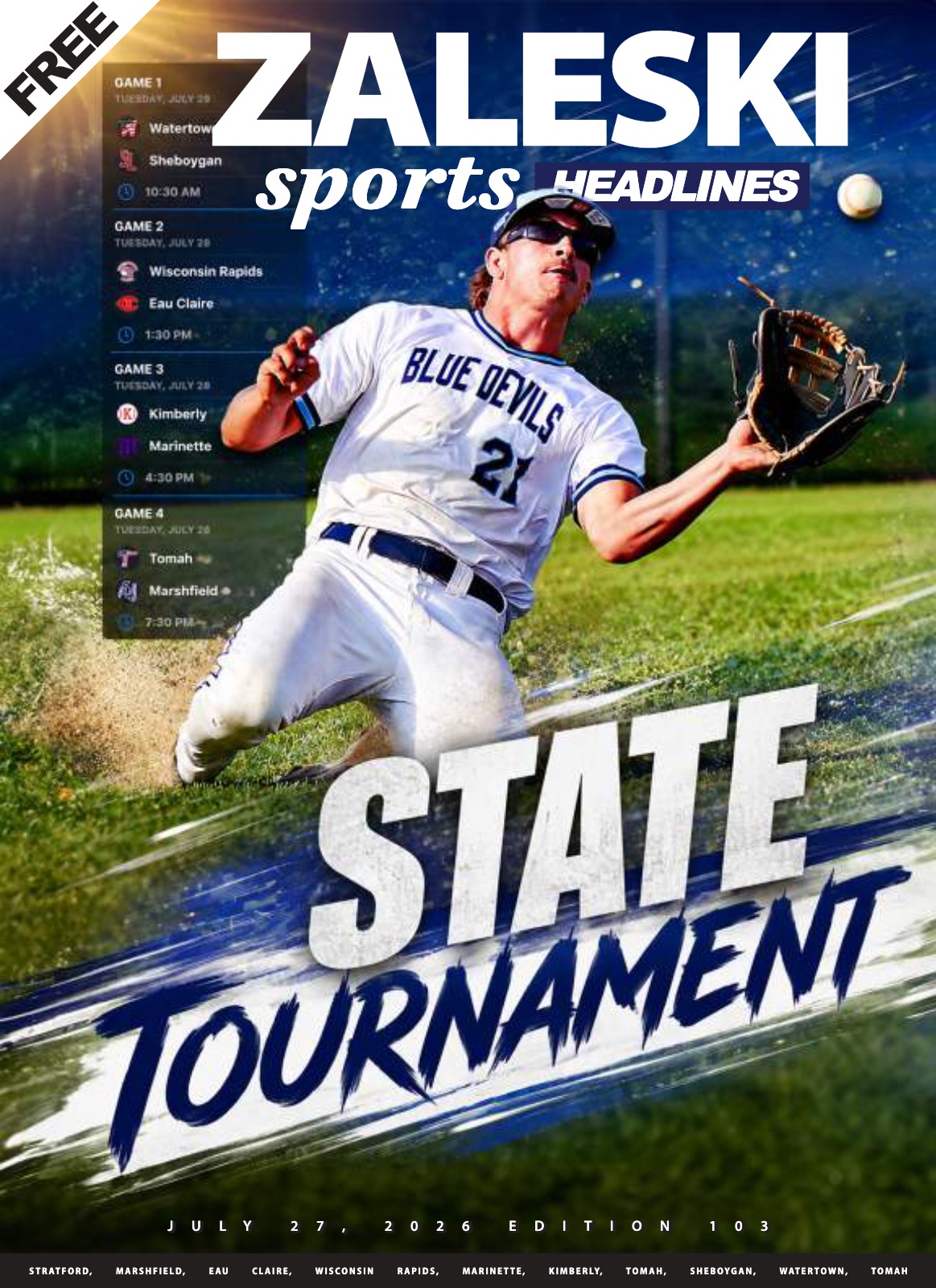 Zaleski Sports Headlines cover